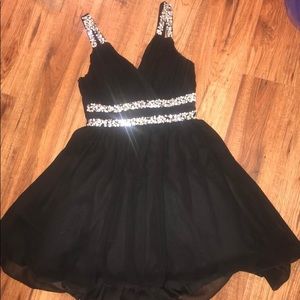Black & Silver sequined dress